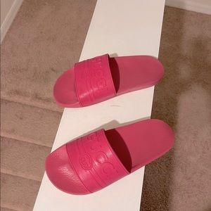 Authentic Pink Gucci Slides - Good Condition
